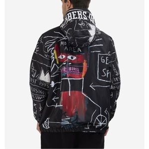 Members Only Men's Basquiat X Members Only Windbreaker Jacket - Black